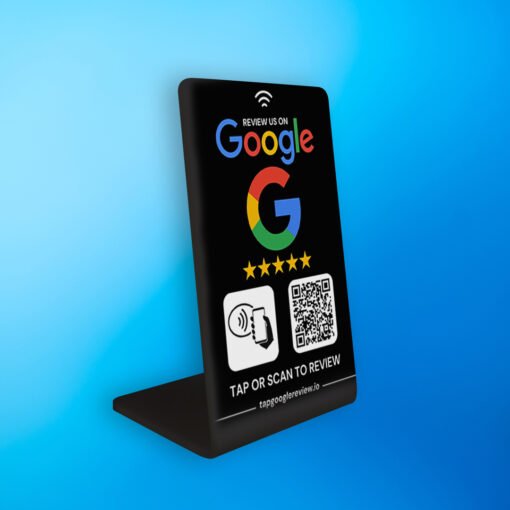 Tap google Review Stand black