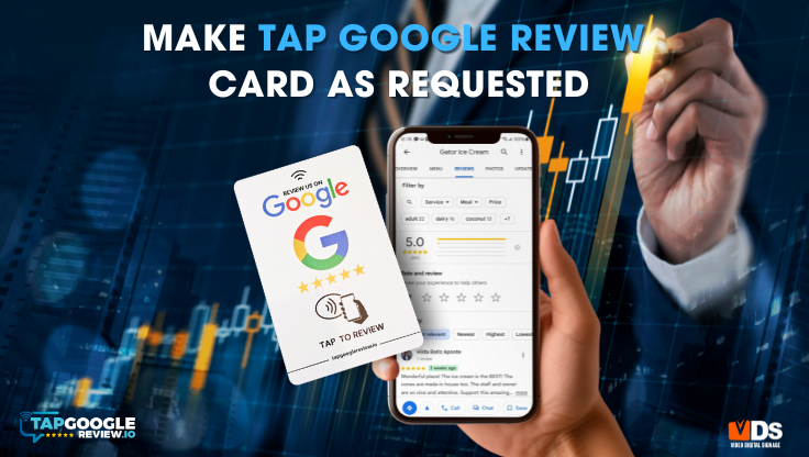 Make tap google review card as requested